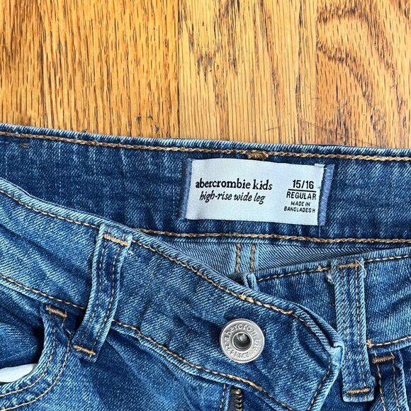 Girls Jeans - Size 15/16 Regular (High Rise - Wide Leg) - Picture 3 of 3